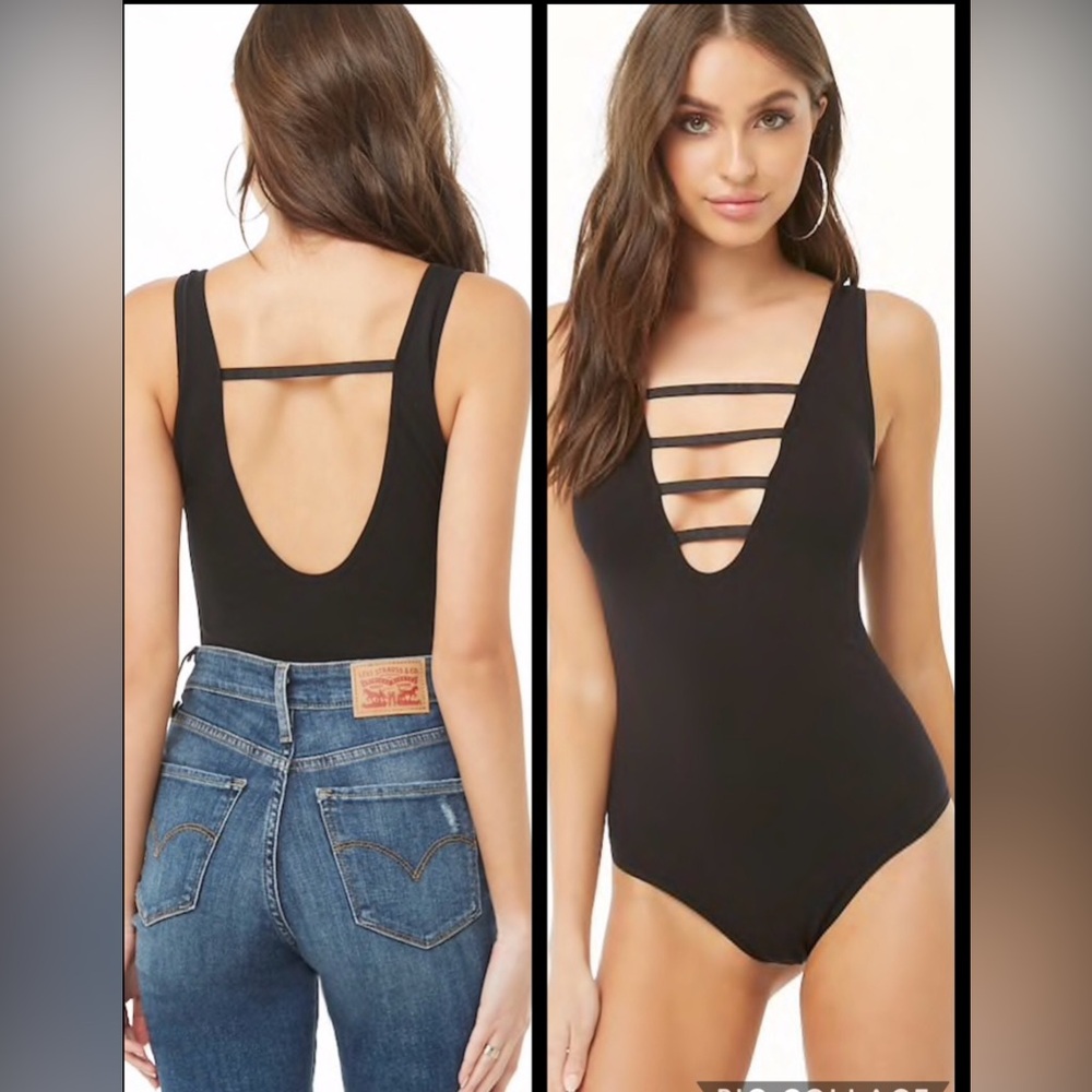 Black bodysuit that is very stretchy material